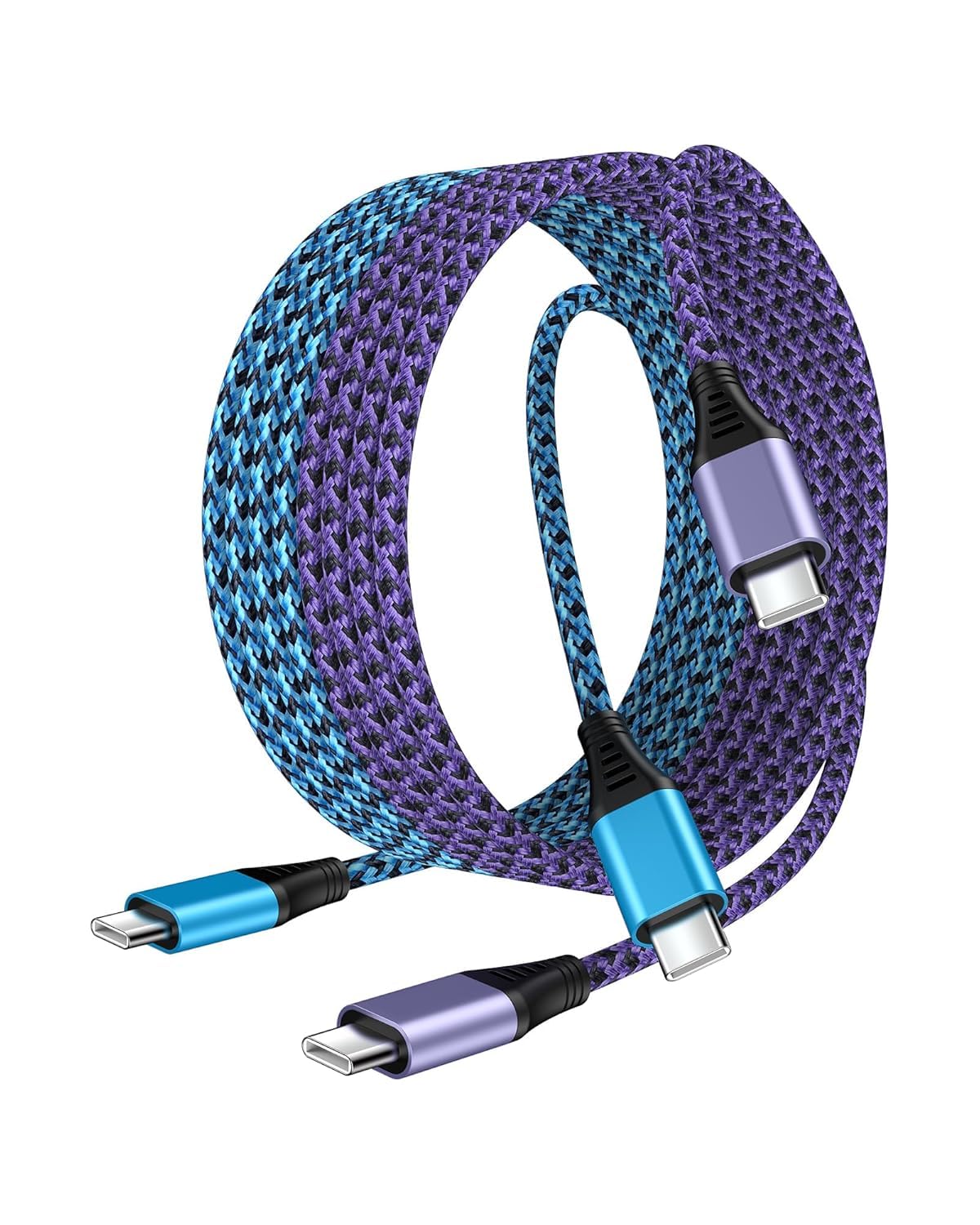 10FT USB-C Charger Cable [2 Pack] for iPhone 16/15, iPad Pro, and Android Devices